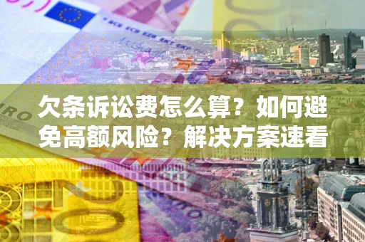 济南欠条诉讼费怎么算？如何避免高额风险？解决方案速看！