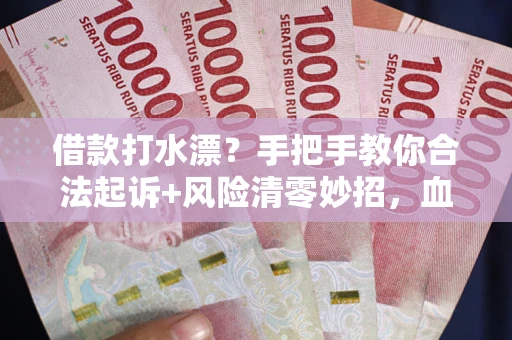 济南借款打水漂？手把手教你合法起诉+风险清零妙招，血泪教训换来的干货！