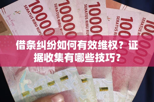 济南借条纠纷如何有效维权？证据收集有哪些技巧？