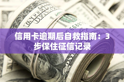 济南信用卡逾期后自救指南：3步保住征信记录