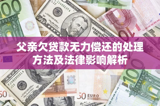济南父亲欠贷款无力偿还的处理方法及法律影响解析