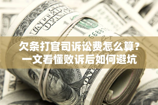 济南欠条打官司诉讼费怎么算？一文看懂败诉后如何避坑